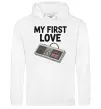 Женская толстовка (худи) Gamepad first love Белый фото