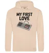 Женская толстовка (худи) Gamepad first love Песочный фото