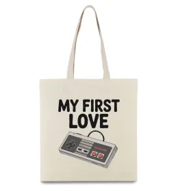 Эко-сумка Gamepad first love Бежевый фото