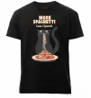 Мужская премиум футболка More spaghetti less upsetti Черный фото
