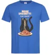 Мужская футболка More spaghetti less upsetti Ярко-синий фото