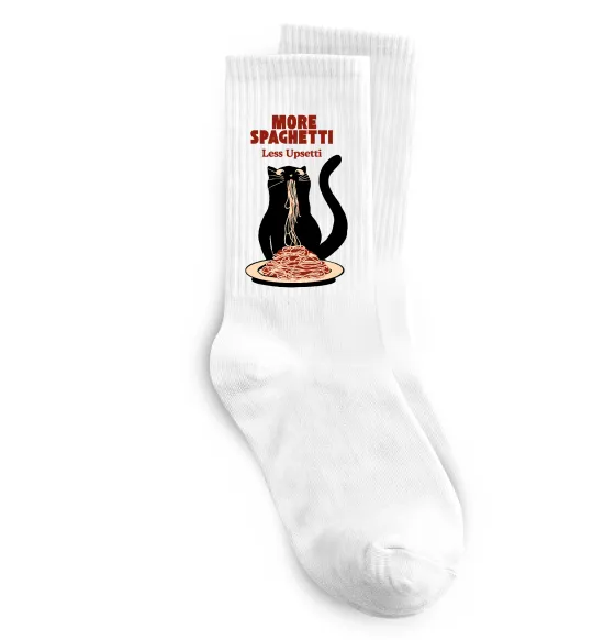 Носки More spaghetti less upsetti Белый фото