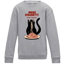 Дитячий світшот More spaghetti less upsetti