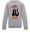 Детский Свитшот More spaghetti less upsetti Серый меланж фото