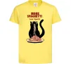 Детская футболка More spaghetti less upsetti Лимонный фото
