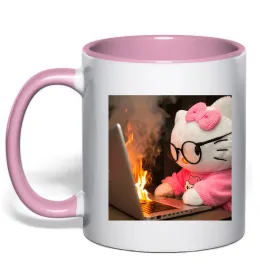 Чашка с цветной ручкой