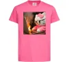 Дитяча футболка Kitty working Яскраво-рожевий фото