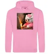Чоловіча толстовка (худі) Kitty working Рожевий фото