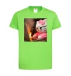 Детская футболка Kitty working Лаймовый Детская футболка Kitty working Лаймовый фото