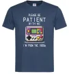 Мужская футболка Be patient I`m from 1900s Темно-синий фото