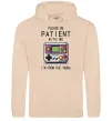 Чоловіча толстовка (худі) Be patient I`m from 1900s Пісочний фото