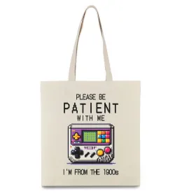 Эко-сумка Be patient I`m from 1900s Бежевый фото