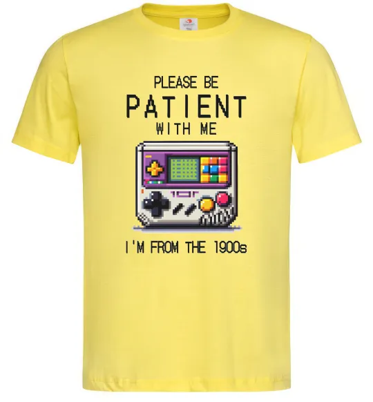Мужская футболка Be patient I`m from 1900s Лимонный фото