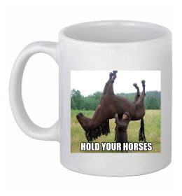 Чашка керамическая Притримай коней