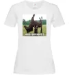 Женская футболка Притримай коней Белый фото