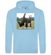 Мужская толстовка (худи) Притримай коней Голубой фото