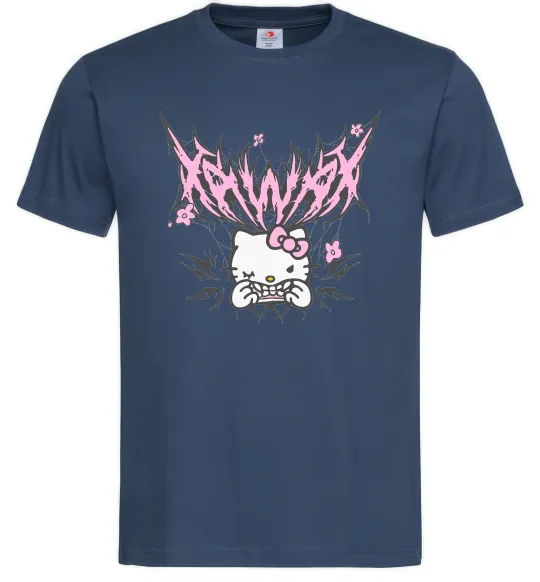 Чоловіча футболка Y2K Kitty Темно-синій фото