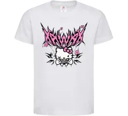 Детская футболка Y2K Kitty Белый фото