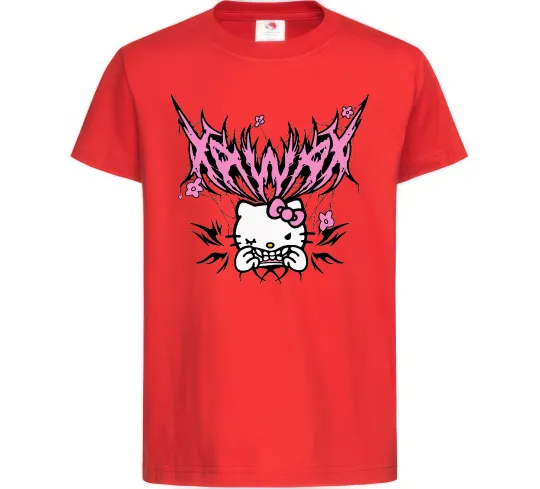 Дитяча футболка Y2K Kitty Червоний фото
