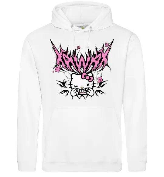 Чоловіча толстовка (худі) Y2K Kitty Білий фото