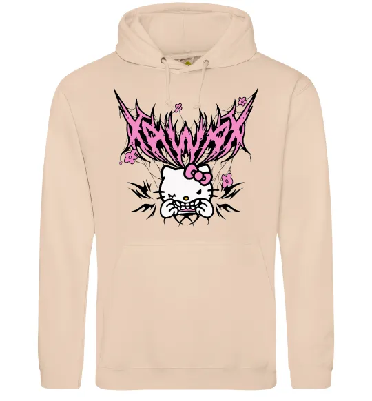 Женская толстовка (худи) Y2K Kitty Песочный фото