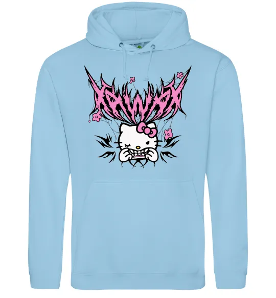 Женская толстовка (худи) Y2K Kitty Голубой фото