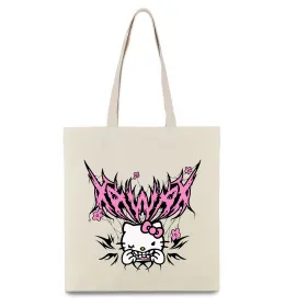 Эко-сумка Y2K Kitty Бежевый фото