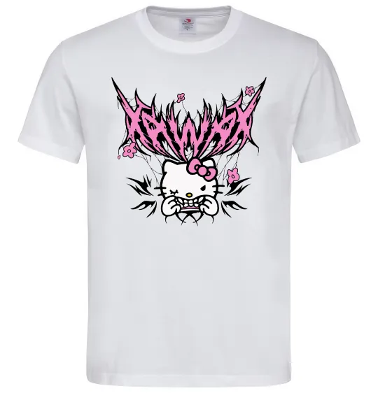 Чоловіча футболка Y2K Kitty Білий фото