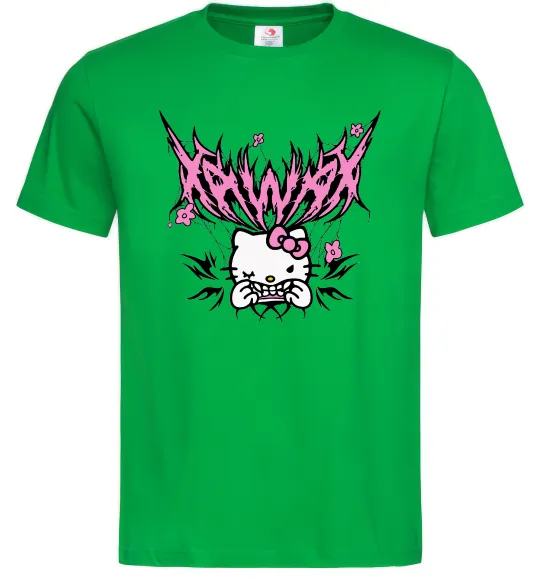 Чоловіча футболка Y2K Kitty Зелений фото