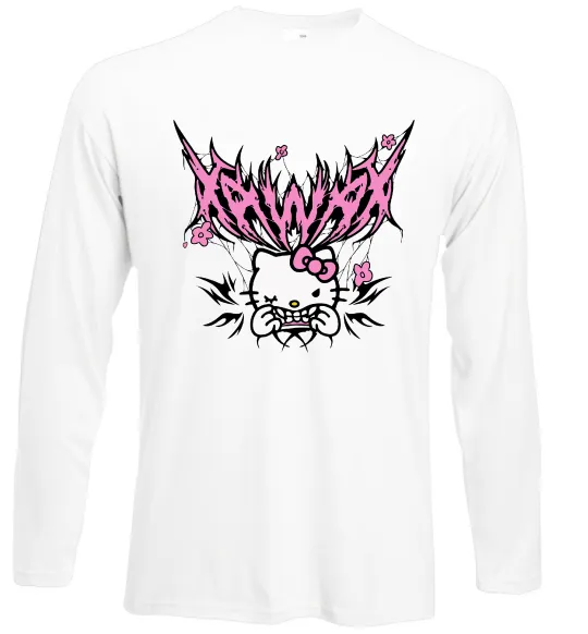 Лонгслив Y2K Kitty Белый фото