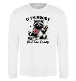 Світшот Give me foody Білий фото