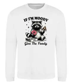 Свитшот Give me foody Белый фото