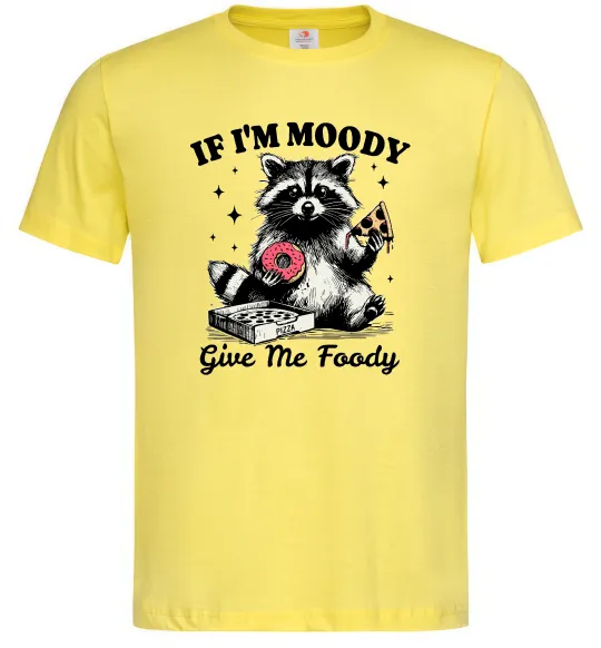 Мужская футболка Give me foody Лимонный фото