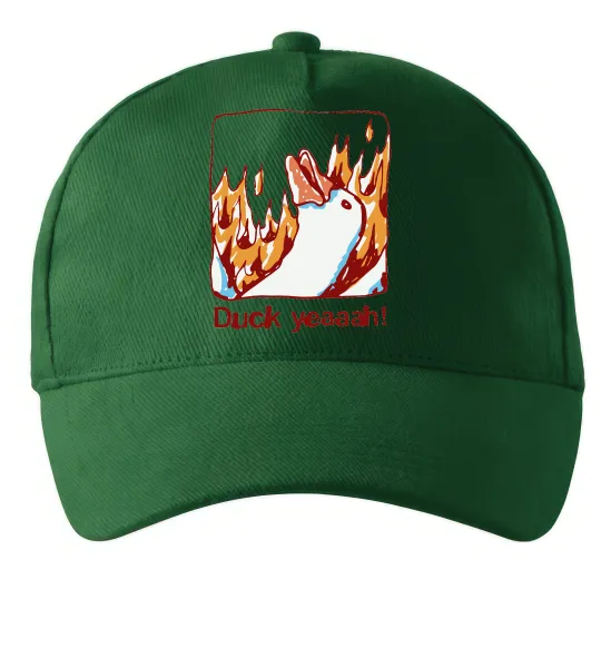 Кепка Duck yeah Темно-зелений фото