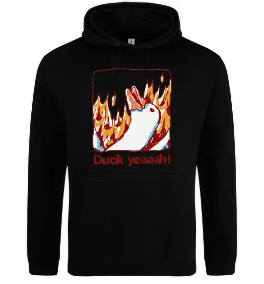 Чоловіча толстовка (худі) Duck yeah Чорний фото