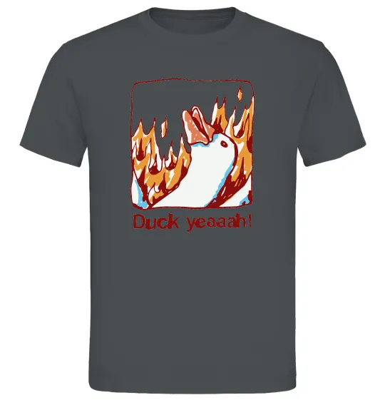 Чоловіча футболка Duck yeah Графіт фото
