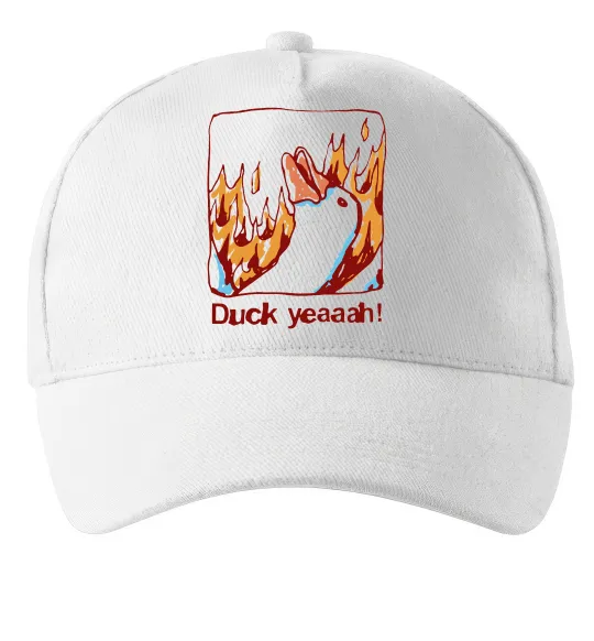 Кепка Duck yeah Білий фото