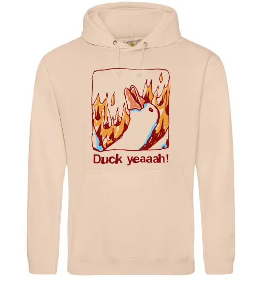 Чоловіча толстовка (худі) Duck yeah Пісочний фото