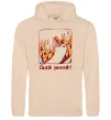 Чоловіча толстовка (худі) Duck yeah Пісочний фото