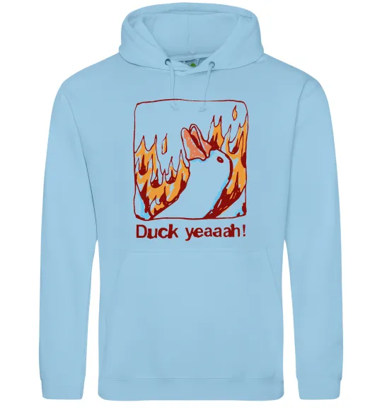 Чоловіча толстовка (худі) Duck yeah Блакитний фото
