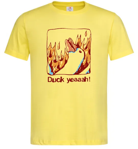 Чоловіча футболка Duck yeah Лимонний фото