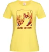 Жіноча футболка Duck yeah Лимонний фото