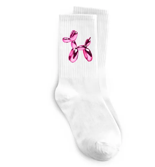 Шкарпетки Y2K Balloon Dog Білий фото