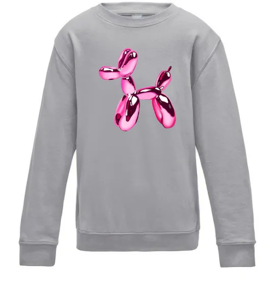 Дитячий світшот Y2K Balloon Dog Сірий меланж фото