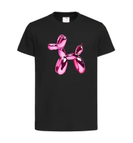 Дитяча футболка Y2K Balloon Dog Чорний фото