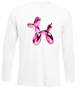 Лонгслив Y2K Balloon Dog Белый фото