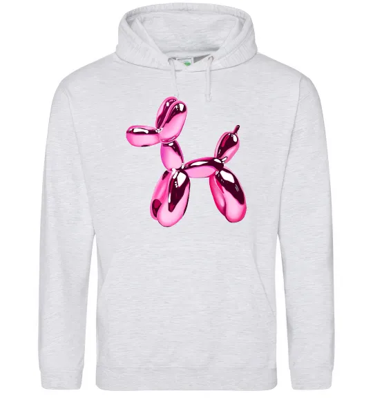 Женская толстовка (худи) Y2K Balloon Dog Серый меланж фото