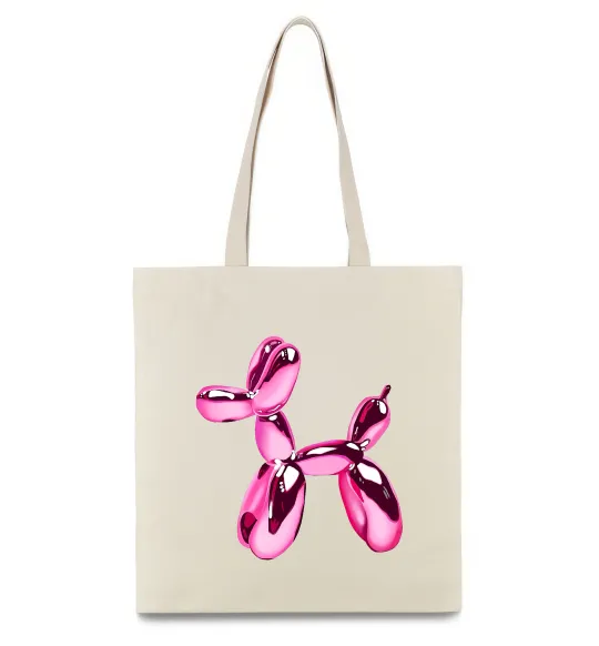 Еко-сумка Y2K Balloon Dog Бежевий фото