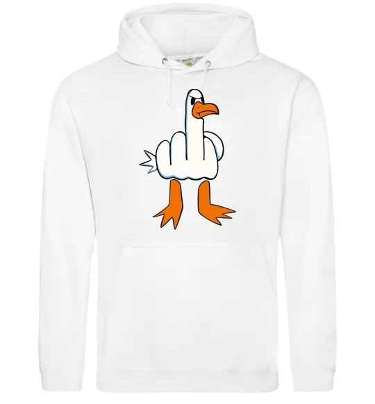 Мужская толстовка (худи) F(D)uck Белый фото