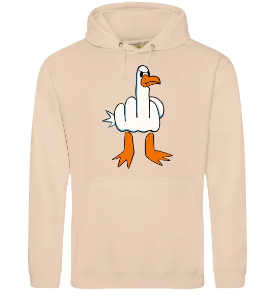 Женская толстовка (худи) F(D)uck Песочный фото